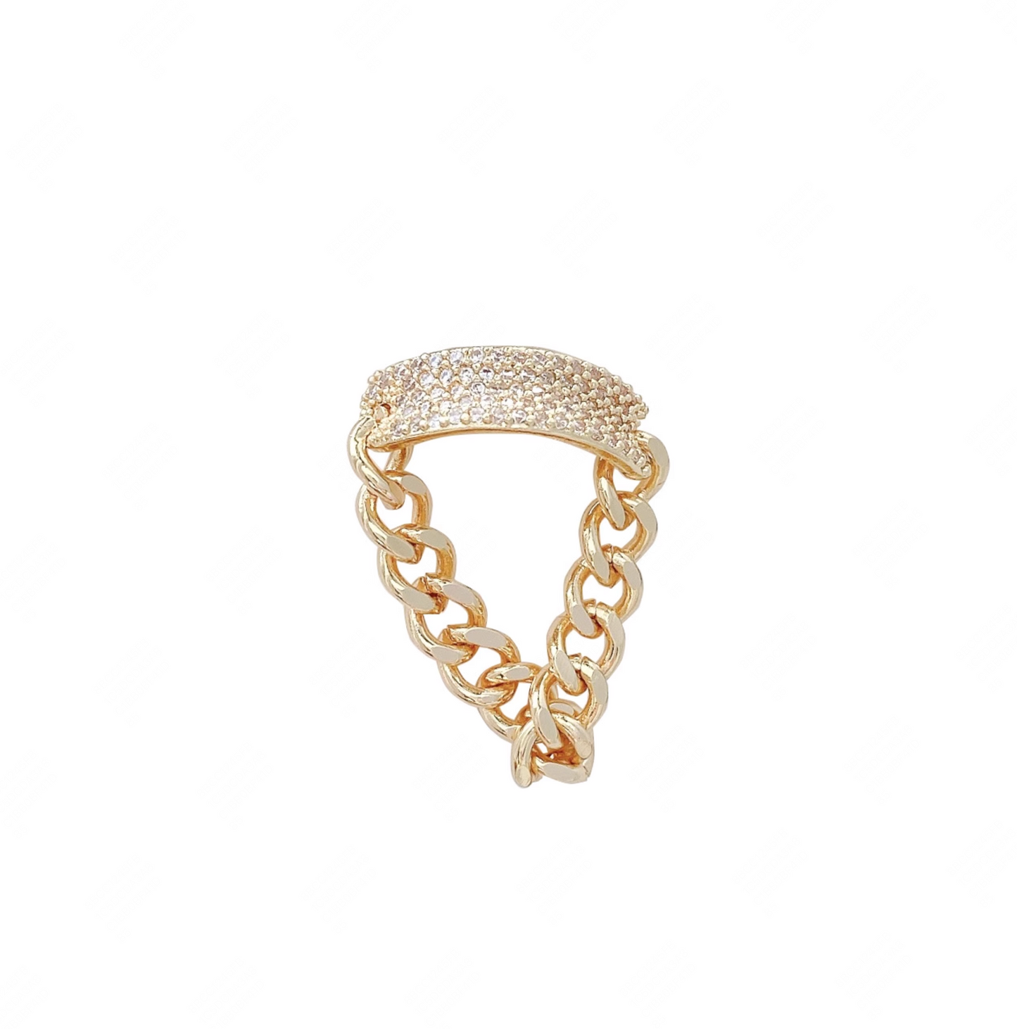 Upglam gleam chain ring